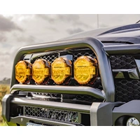Ironman 4x4 7-inch Scope Driving Light Lens Covers (Amber, Pair)