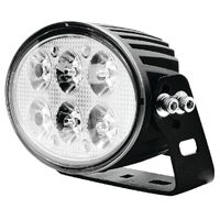 LED OVAL WORKLAMP FLOOD BEAM 10- 60V 60W 6 LED's BLACK HSNG 6,600 Lumens