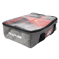 KickAss Canvas Clear Top Storage Bag with Soft Padded Lining - 45x32x15cm