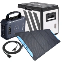 KickAss 70L Single Zone Fridge Bundle with KickCharge Powerhub 380Wh & 120W Folding Portable Solar Panel