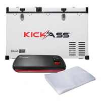 KickAss 75L Portable Camping Fridge/Freezer & Lithium Vacuum Sealer Combo