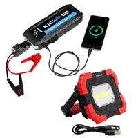 KickAss 1500A Jump Starter Power Bank and Rechargeable LED Work Light Bundle