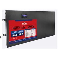 Lion LiFePo4 12V 100AH Steel Case Ultra Slimline Lithium Battery