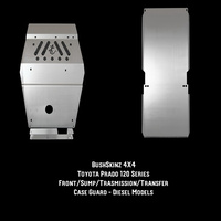 BushSkinz Elite Front, Sump, Transmission & Transfer Case Guards - Toyota Landcruiser Prado 120 Series Diesel 2003-2009
