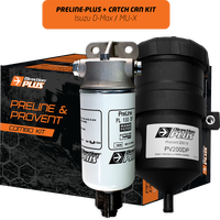 Direction Plus Preline-Plus Pre-Filter + Provent Ultimate Catch Can Dual Kit - Suits Isuzu D-Max 2012-2020 & MU-X 2017-2021 