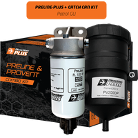 Direction Plus Preline-Plus Pre-Filter + Provent Catch Can Kit - Suits Nissan Patrol ZD30DDTTi 2006-2018
