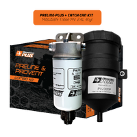 Direction Plus Preline-Plus Pre-Filter + Provent Catch Can Kit - Suits Mitsubishi Triton MV 12/2023-ON 