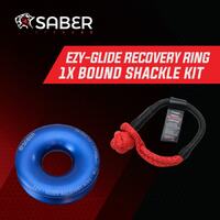 Saber Offroad - Ezy-Glide Recovery Ring + 17K Bound Soft Shackle Kit