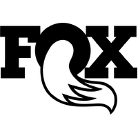 Fox Shox black and white sticker
