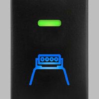 Stedi Short Type Push Switch To Suit Toyota / Mitsubishi | Roof Led Light Bar