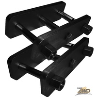 4WD - SUZUKI SJ/LJ 1981-ON & HOLDEN DROVER QB 85-87 50MM EXTENDED SHACKLES - FRONT OR REAR - PAIR