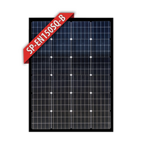 Enerdrive Solar Panel Black Frame - 150w Mono Squat 