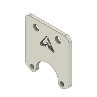 Adventure Corp Flat Mount Wozza Camera Plug Mounting Bracket