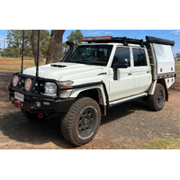 LC70-79 Landcruiser Switch Kit Included - 1984-Sept 2023. Black, Electric Kit, Big Base, Indicators, Powerfold