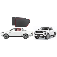 Snap Shades Rear Passenger Door Shades Set - Suits Toyota Hilux N80  & N90 AN2 2015-Onwards