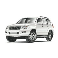 Snap Shades Car Window Shades - Suits Toyota Landcruiser Prado 120 Series 2003-2009