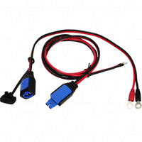 2.4 metre Bootlace to M6 lead ring terminal lead for IP22 12/15 Blue Smart Chargers