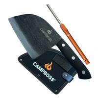 Campboss Boss Chopper - Camp Cooking Knife w/ Honing Steel