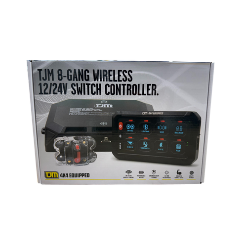 TJM 8 Gang Wireless 12/24v Switch Controller