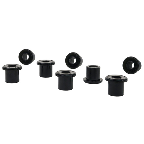 Whiteline Excludes V6 Rear Spring Eye Rear and Shackle Bushing Kit - Nissan Navara D22 4WD 1997-2015