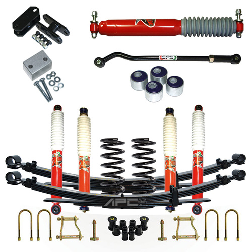 EFS Extreme 100mm 4" 100mm Lift Kit - 6Cyl Landcruiser 79 series Single Cab (1999-2007)