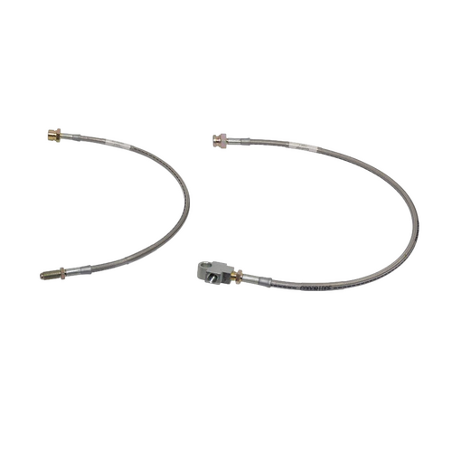 Suits Toyota Landcruiser 80-105 Series Extended Braided Brake Hose Kit (1990-2007)