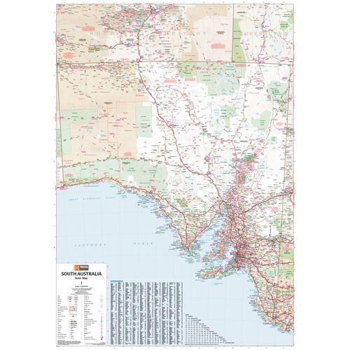 South Australia State Wall Map
