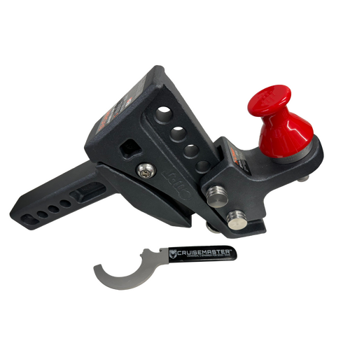 CURT Rebellion XD ShockDrop Ball Mount with Cruisemaster Hitch Pin Combo Kit