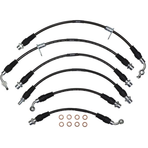 APC Core Braided Brake Hose Kit - Suits Toyota Landcruiser HDJ100 