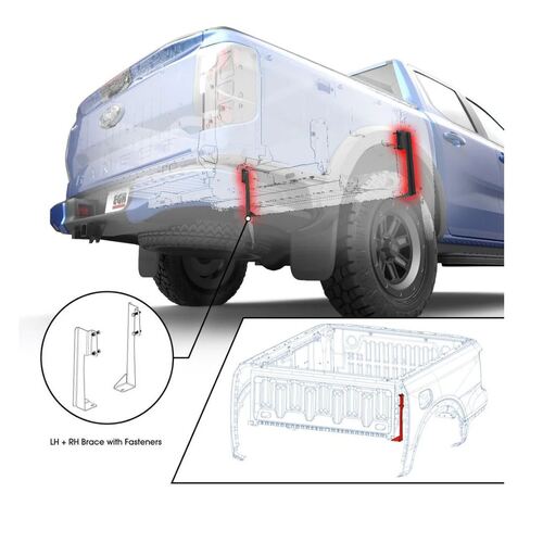 Trailbait - J-Brace Kit  NF Amarok 04/2023-On & RA Ranger excluding Raptor 05/2022-On