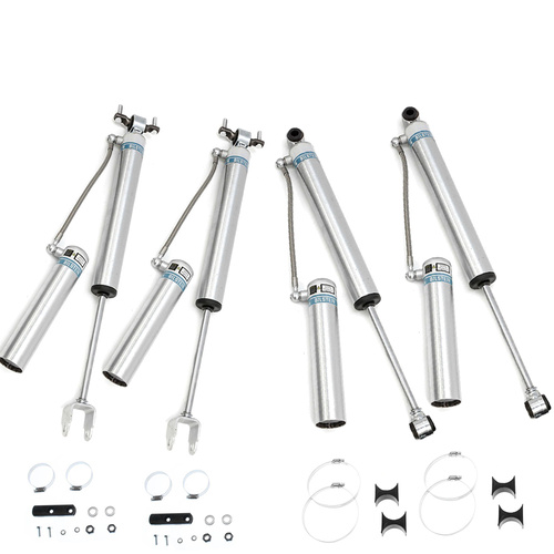 Bilstein B8 5160 0-2" Lift Remote Res Front & Rear Shock Absorber Set - Chevrolet Silverado 2500HD 2011-2024