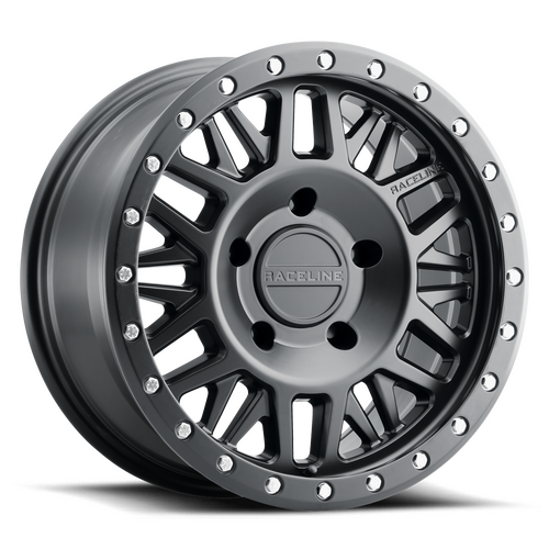 Raceline Ryno Alloy Wheel Black Set of 4 Wheels - Suits Gen 3 Isuzu D-Max, Gen 2 Isuzu MU-X & Gen 3 Mazda BT-50