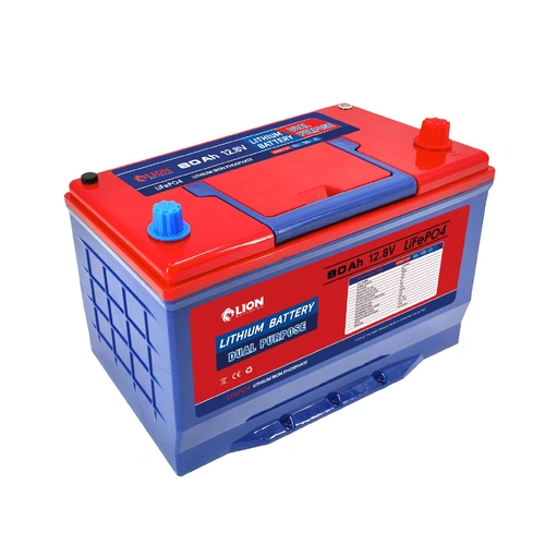 Lion Batteries Dual Purpose Under Bonnet 80Ah 1200CCA Lithium Battery