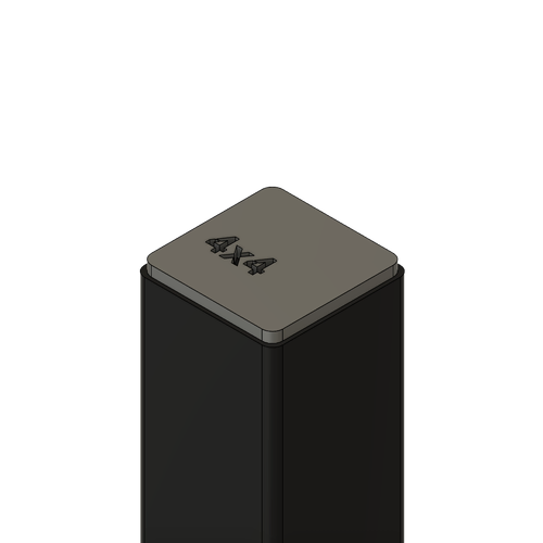 Adventure Corp 10x 40mmx40mm Square Tube/Pipe End Cap (Mild Steel)