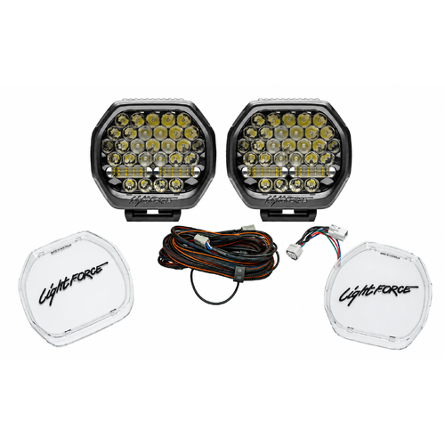 Lightforce Australian Made Beast 230 3 Mode LED Driving Light Kit - Suits Toyota Hilux N80 2015-11/2025 with Halogen Headlights