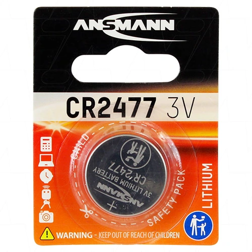 Ansmann CR2477 Lithium Battery Coin Cell for Ruuvitag