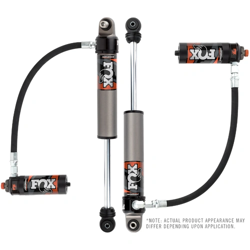 Fox 2.5 Performance Elite Series Reservoir Rear Shock Adjustable (Pair), 0 - 2 INCH Lift - GMC Sierra 1500 2019 On,GMC Sierra 1500 LTD 2022,Chevrolet 