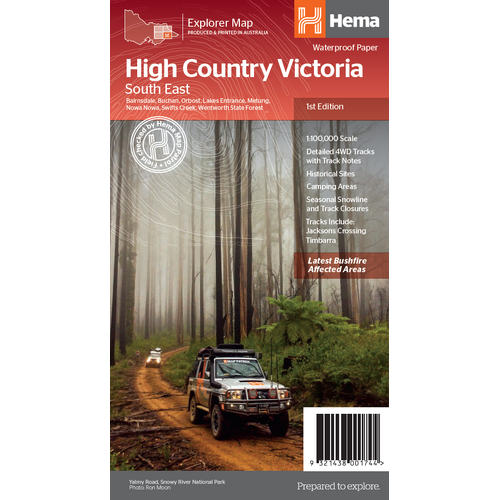 The Victorian High Country - South Eastern Map