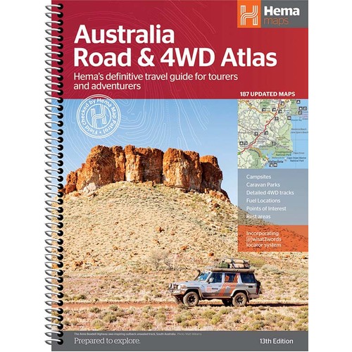 Australia Road & 4WD Atlas (Spiral Bound) - 252 x 345mm