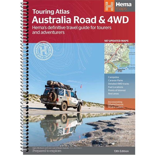 Australia Road & 4WD Touring Atlas - 215 x 297mm