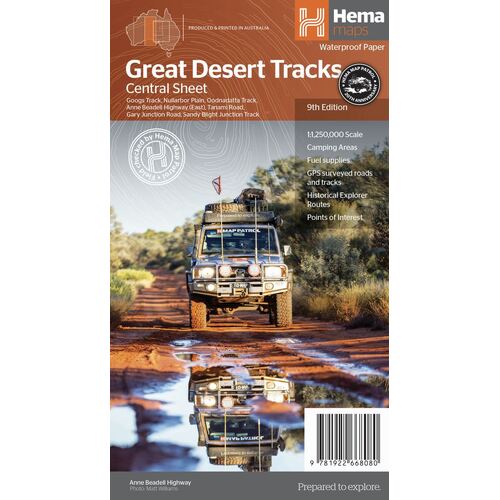 Great Desert Tracks Central Sheet