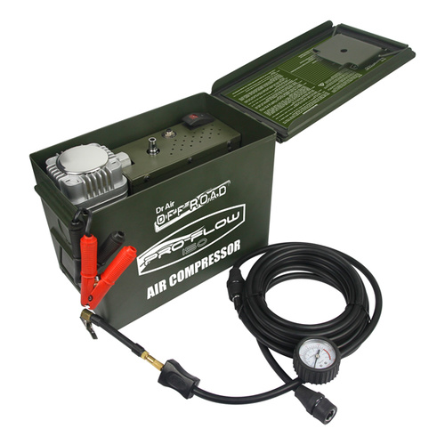 Dr. Air Pro-Flow 150L/min 12v Air Compressor w/ Ammo Box Housing