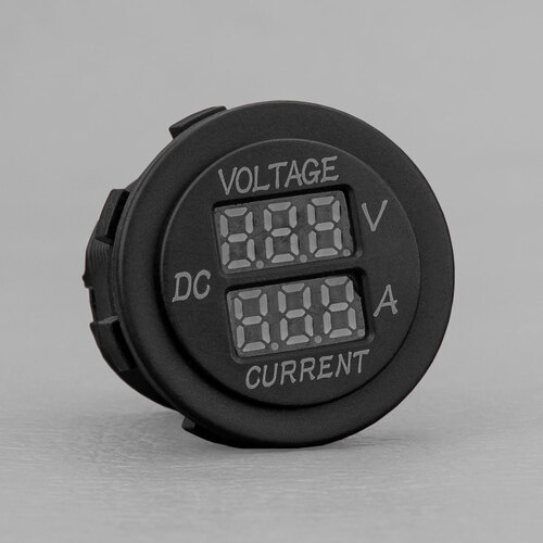 Stedi Dual Display 4X4 Volt Amp Meter Gauge Monitor - Flush Mount