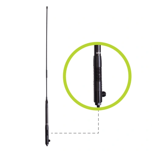 Oricom ANU250 6.5dBi UHF CB Antenna with Elevated Feed and Flexible Whip