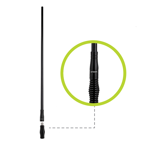 Oricom 6.5dbiUHF CB Antenna with Detachable Fibreglass Pole