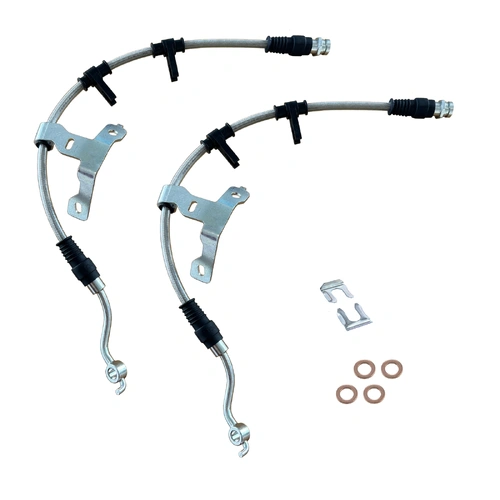 All Terrain Industries Extended Braided Front Brake Lines - Ford Ranger 2022-on