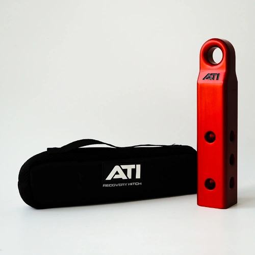 All Terrain Industries Extended Alloy Recovery Hitch - Red