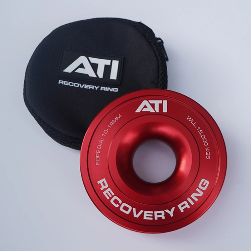 All Terrain Industries Alloy Recovery Ring - 15,000KG - Red