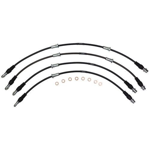 APC Core Braided Brake Hose Kit - Mitsubishi Pajero NM, NP, NS,NT,NX.  V7#, V9# 4-Door SUV