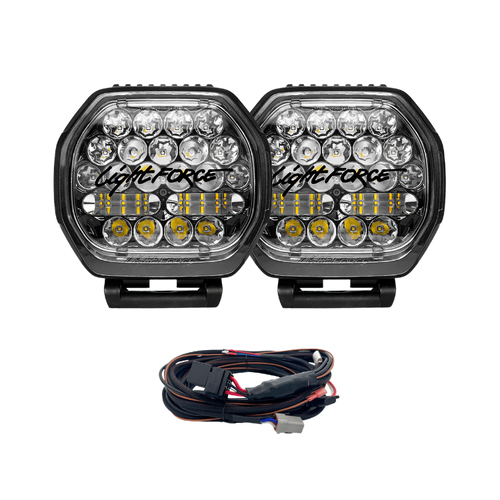 Lightforce Beast 190 3-Mode LED Driving Light Kit with Wiring Harness 